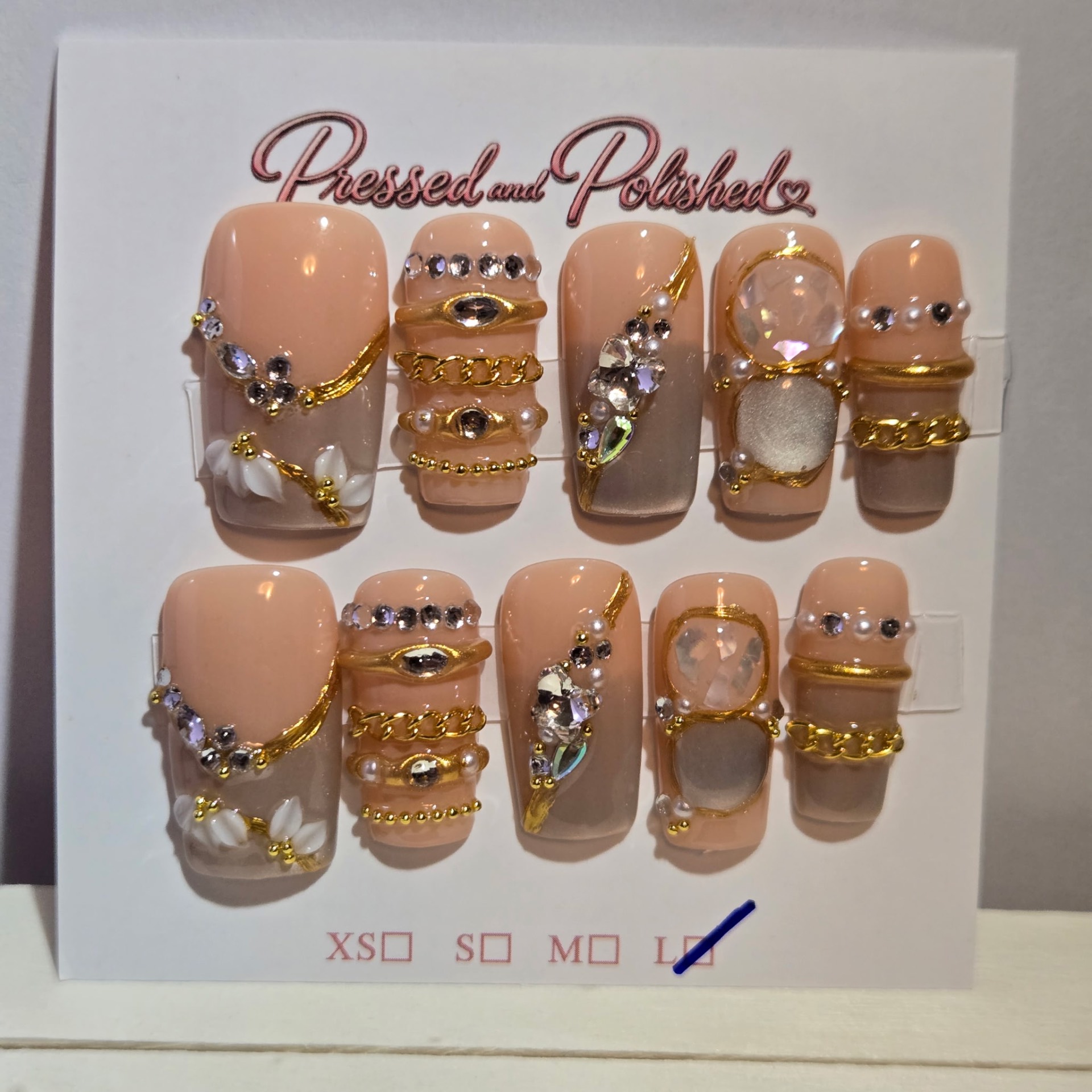 Gilded Nude Luxe press-on nail set