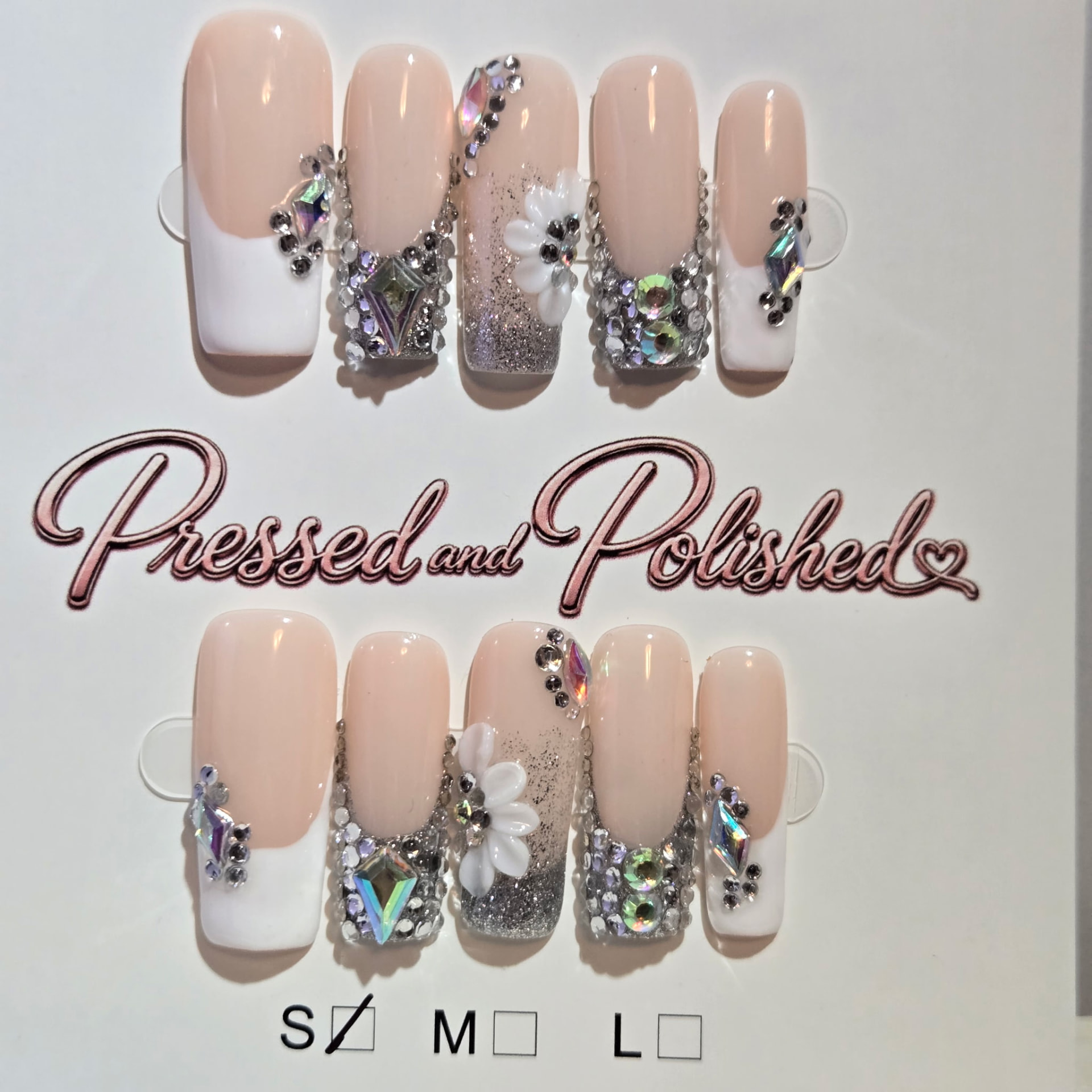 Diamond Darling press-on nail set