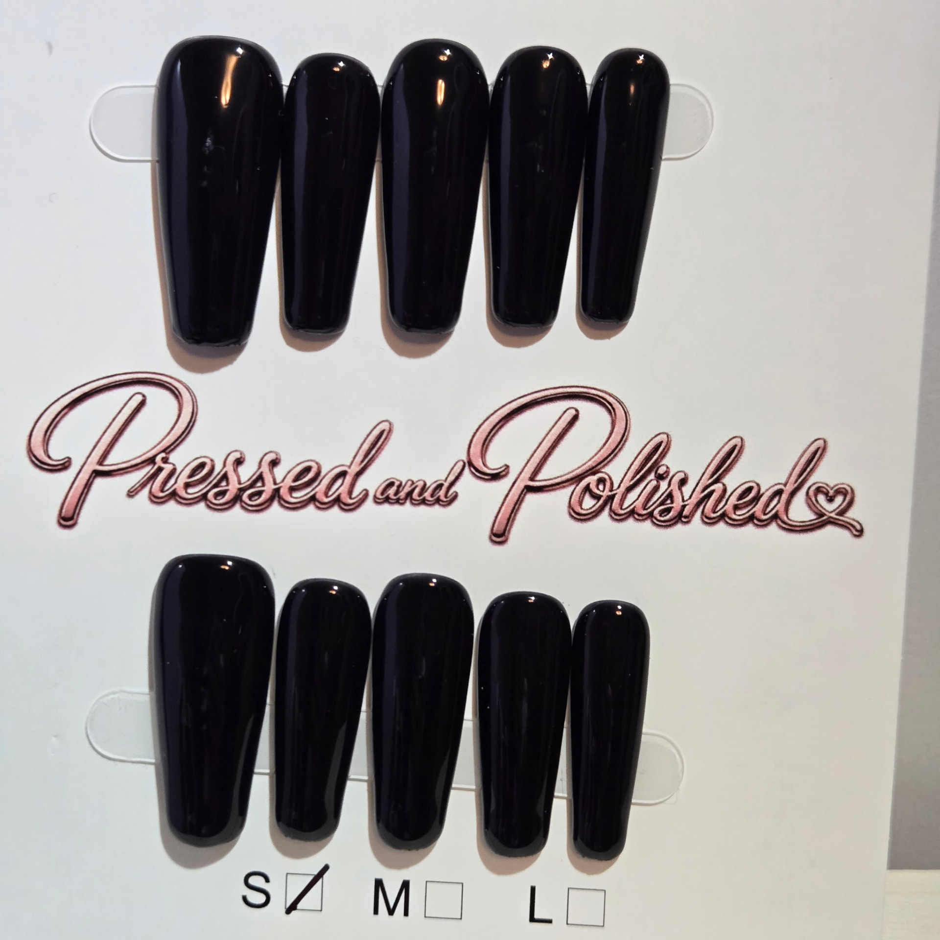 Classic Midnight press-on nail set