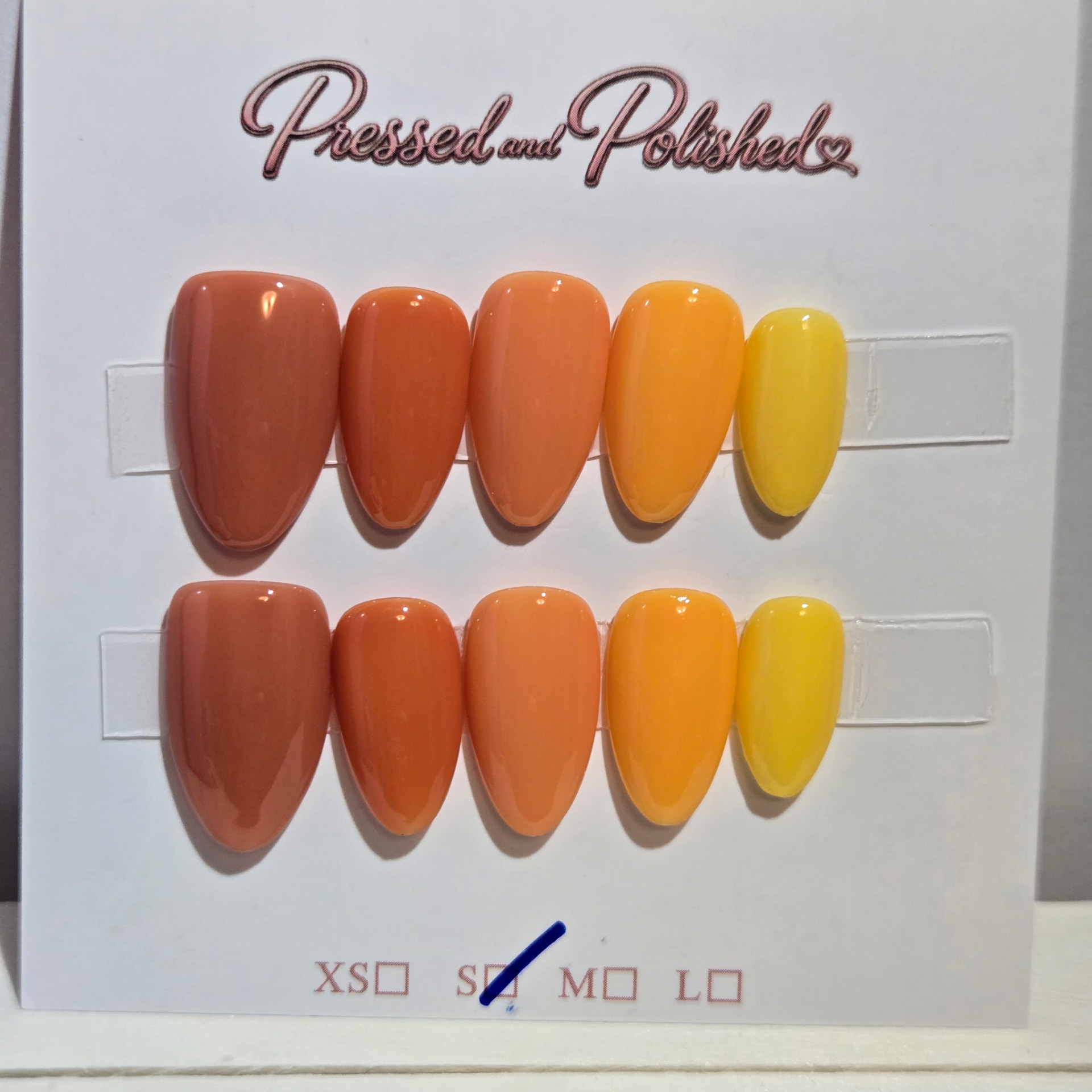 Sunset Glow press-on nail set